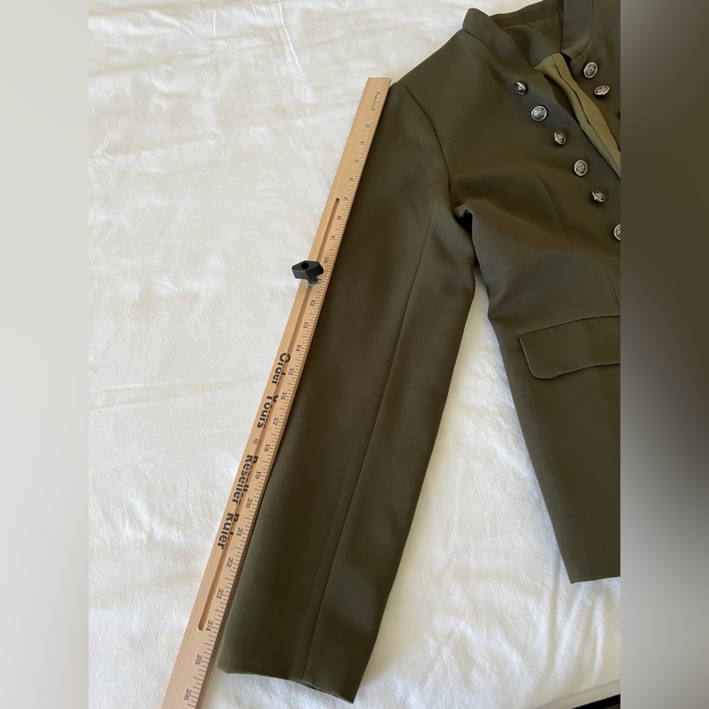 Military style women’s jacket, size: S. Fully lined, open front - Picture 6 of 11